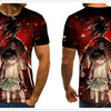 Cool anime men's T-shirt summer fashion top 3D round neck short sleeve Naruto casual shirt T-shirt - Vimost Shop