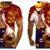 Cool anime men's T-shirt summer fashion top 3D round neck short sleeve Naruto casual shirt T-shirt - Vimost Shop