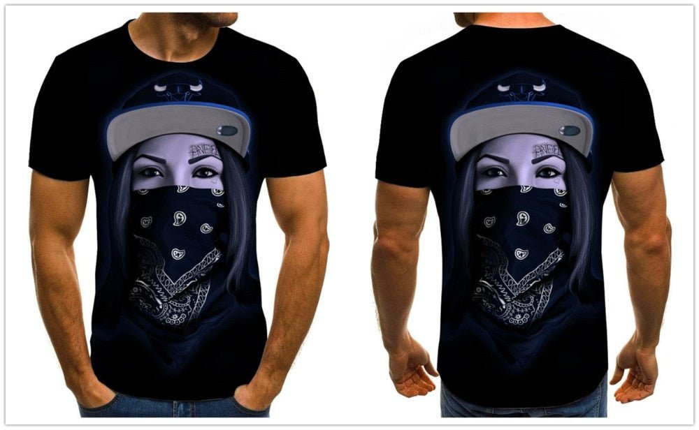 Cool anime men's T-shirt summer fashion top 3D round neck short sleeve Naruto casual shirt T-shirt - Vimost Shop