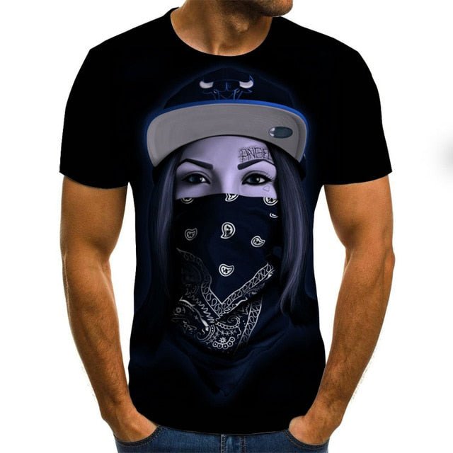 Cool anime men's T-shirt summer fashion top 3D round neck short sleeve Naruto casual shirt T-shirt - Vimost Shop