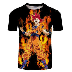 Copy of Summer men's casual 3d printed dragon ball  t-shirts