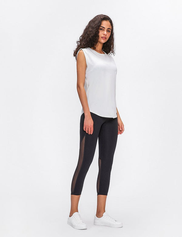 Cotton Fitness Workout Gym Tank Tops Women Quick Dry Hip-length Sport Yoga Tops Vest Leisure Sleeveless Shirts - Vimost Shop