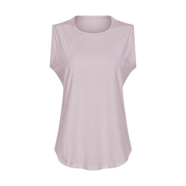 Cotton Fitness Workout Gym Tank Tops Women Quick Dry Hip-length Sport Yoga Tops Vest Leisure Sleeveless Shirts - Vimost Shop