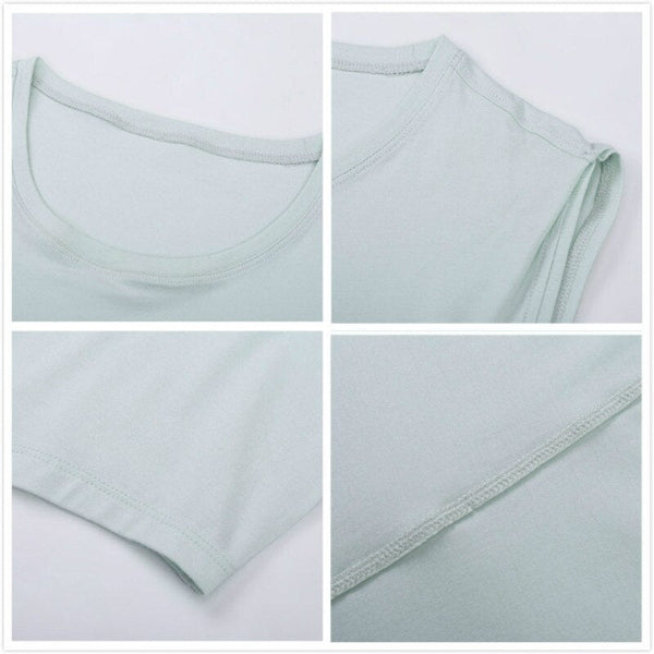 Cotton Fitness Workout Gym Tank Tops Women Quick Dry Hip-length Sport Yoga Tops Vest Leisure Sleeveless Shirts - Vimost Shop