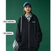Cotton jacket female new Korean loose hooded zipper Winter Autumn Plus Size Women's Harajuku Hoodies Tops - Vimost Shop