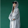 Cotton jacket female new Korean loose hooded zipper Winter Autumn Plus Size Women's Harajuku Hoodies Tops - Vimost Shop
