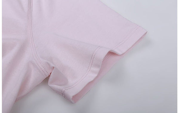 Cotton Yoga Exercise Workout T-shirt Women Anti-sweat Hip-length Running Fitness Gym Short Sleeve Shirts Tee - Vimost Shop