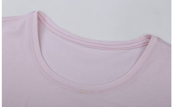 Cotton Yoga Exercise Workout T-shirt Women Anti-sweat Hip-length Running Fitness Gym Short Sleeve Shirts Tee - Vimost Shop