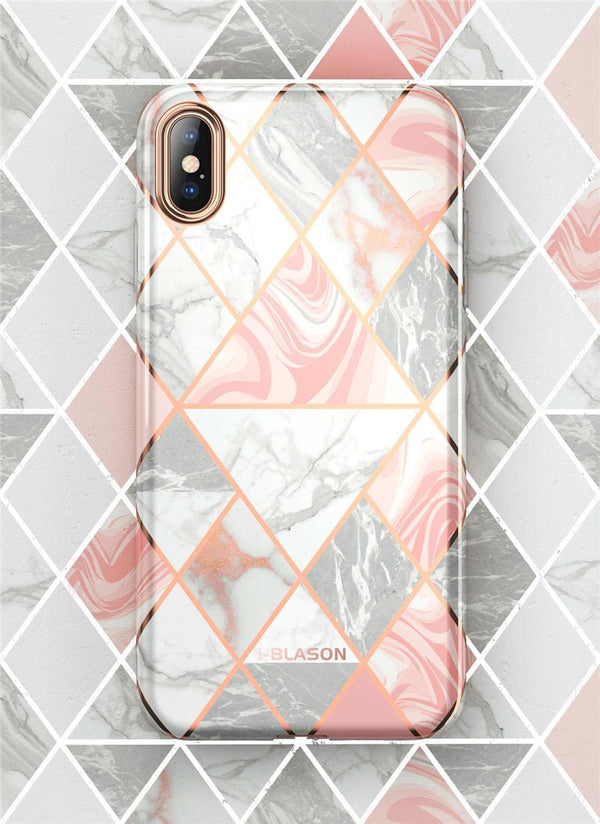 Cover For iPhone X Xs Case Cosmo Lite Stylish Premium Slim Bumper Protective Marble Back Case with Camera Protection - Vimost Shop