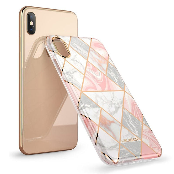 Cover For iPhone X Xs Case Cosmo Lite Stylish Premium Slim Bumper Protective Marble Back Case with Camera Protection - Vimost Shop