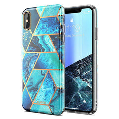 Cover For iPhone X Xs Case Cosmo Lite Stylish Premium Slim Bumper Protective Marble Back Case with Camera Protection