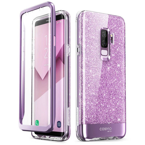 Cover For Samsung Galaxy S9 Case Cosmo Full-Body Glitter Marble Bumper Protective Cover with Built-in Screen Protector - Vimost Shop