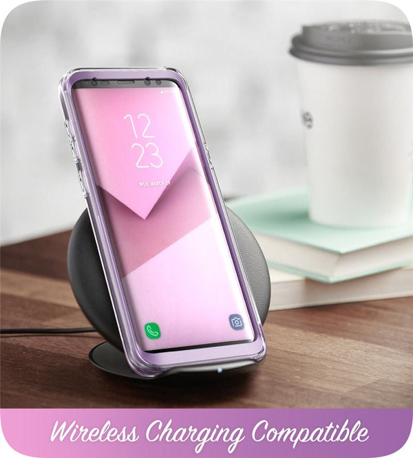 Cover For Samsung Galaxy S9 Case Cosmo Full-Body Glitter Marble Bumper Protective Cover with Built-in Screen Protector - Vimost Shop