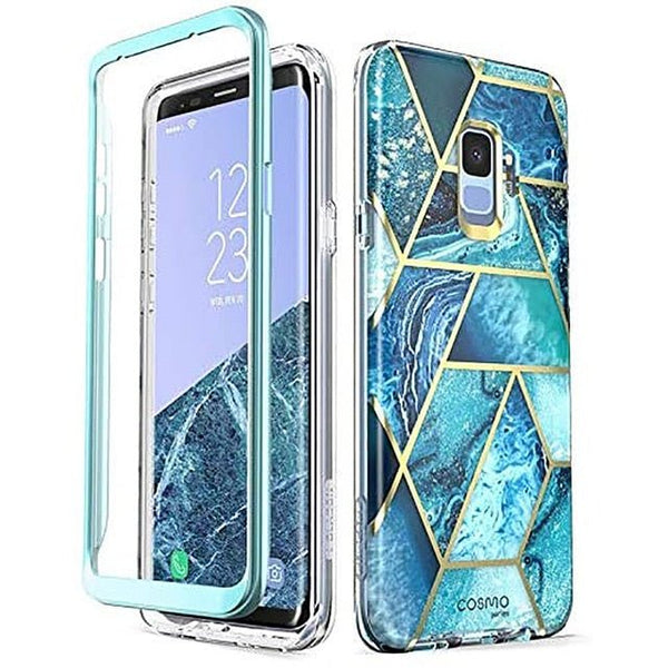 Cover For Samsung Galaxy S9 Case Cosmo Full-Body Glitter Marble Bumper Protective Cover with Built-in Screen Protector - Vimost Shop