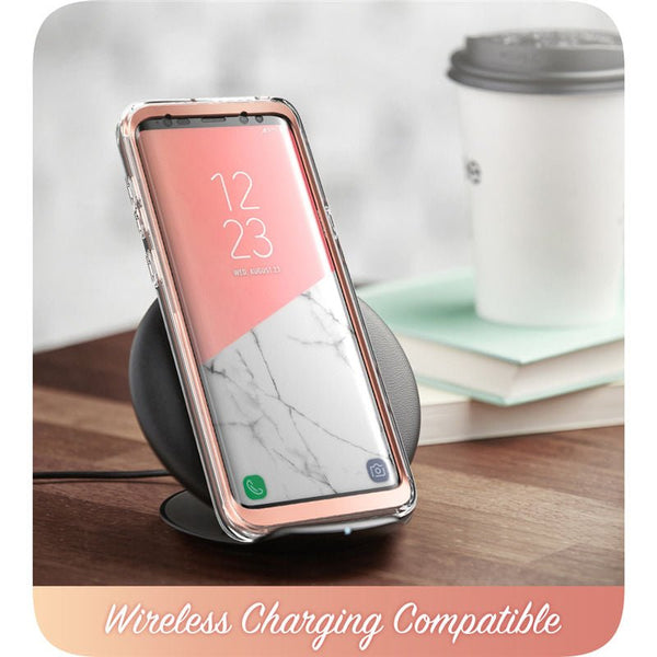 Cover For Samsung Galaxy S9 Case Cosmo Full-Body Glitter Marble Bumper Protective Cover with Built-in Screen Protector - Vimost Shop