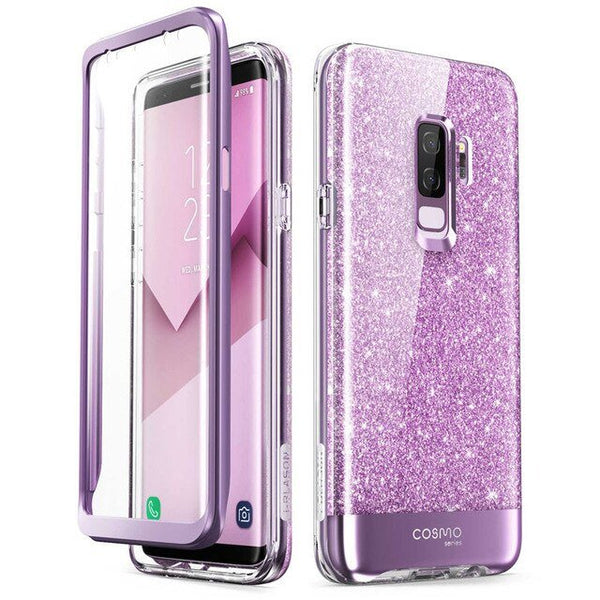 Cover For Samsung Galaxy S9 Case Cosmo Full-Body Glitter Marble Bumper Protective Cover with Built-in Screen Protector - Vimost Shop
