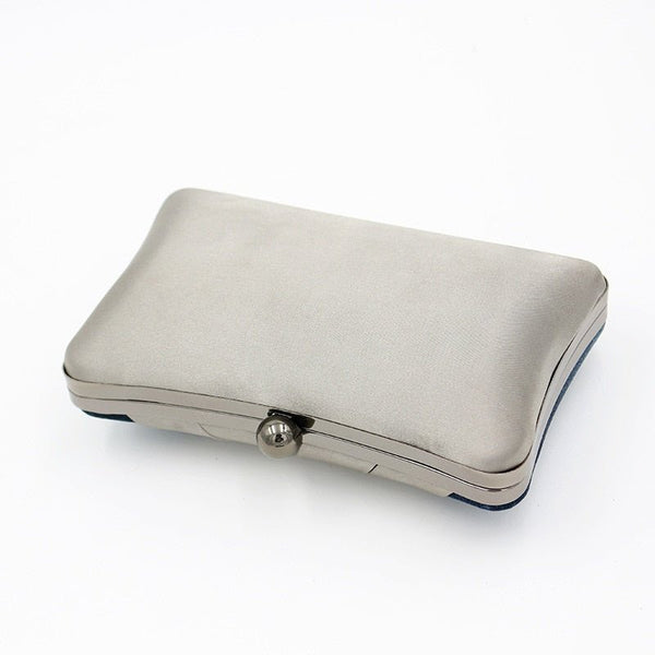 Criss Cross Satin Women Evening Bags Velvet Blue Color Party Small Day Clutch Handbags Pillow Design Holder - Vimost Shop