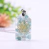 Crystal Stones Chakra Jewelry Resin Pendant Orgone Necklace Epoxy Resin Orgone Energy Pendant - Vimost Shop