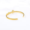 Custom Name Bracelets Bangles Gold Bangle Personalized Name Bangle Stainless Steel Adjustable Nameplate Kids - Vimost Shop
