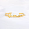 Custom Name Bracelets Bangles Gold Bangle Personalized Name Bangle Stainless Steel Adjustable Nameplate Kids - Vimost Shop