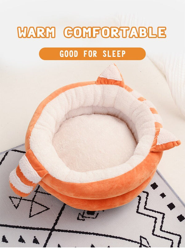 Cute Cat Bed House Warm Pet Kitten Mat Warm Basket for Cats Dogs Indoor Sleepping Bag Dog Kennel Nest Puppy Cushion Pet Supplies - Vimost Shop
