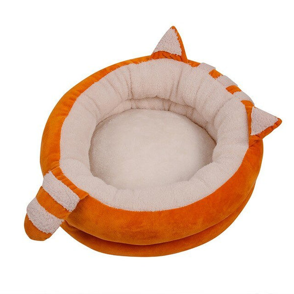 Cute Cat Bed House Warm Pet Kitten Mat Warm Basket for Cats Dogs Indoor Sleepping Bag Dog Kennel Nest Puppy Cushion Pet Supplies - Vimost Shop