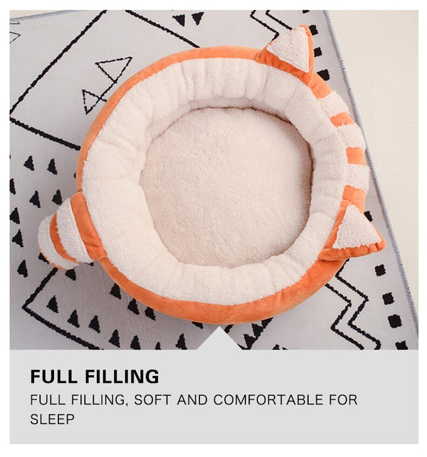 Cute Cat Bed House Warm Pet Kitten Mat Warm Basket for Cats Dogs Indoor Sleepping Bag Dog Kennel Nest Puppy Cushion Pet Supplies - Vimost Shop