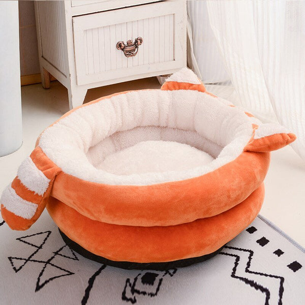 Cute Cat Bed House Warm Pet Kitten Mat Warm Basket for Cats Dogs Indoor Sleepping Bag Dog Kennel Nest Puppy Cushion Pet Supplies - Vimost Shop