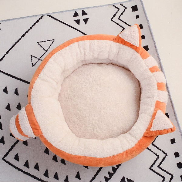Cute Cat Bed House Warm Pet Kitten Mat Warm Basket for Cats Dogs Indoor Sleepping Bag Dog Kennel Nest Puppy Cushion Pet Supplies - Vimost Shop