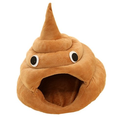 Cute Pet Cat Bed Poop Shape Puppy Deep Sleeping Cushion Soft Kennel Winter Warm Pet Nest Basket for Dogs Cats Pet Supplies - Vimost Shop