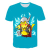 Cute Pikachu T-shirt white pokemon boys & girls T-shirt person fashion gift creative streetwear - Vimost Shop