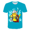 Cute Pikachu T-shirt white pokemon boys & girls T-shirt person fashion gift creative streetwear - Vimost Shop