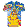 Cute Pikachu T-shirt white pokemon boys & girls T-shirt person fashion gift creative streetwear - Vimost Shop