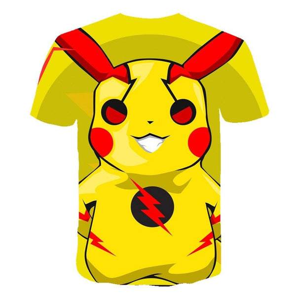 Cute Pikachu T-shirt white pokemon boys & girls T-shirt person fashion gift creative streetwear - Vimost Shop