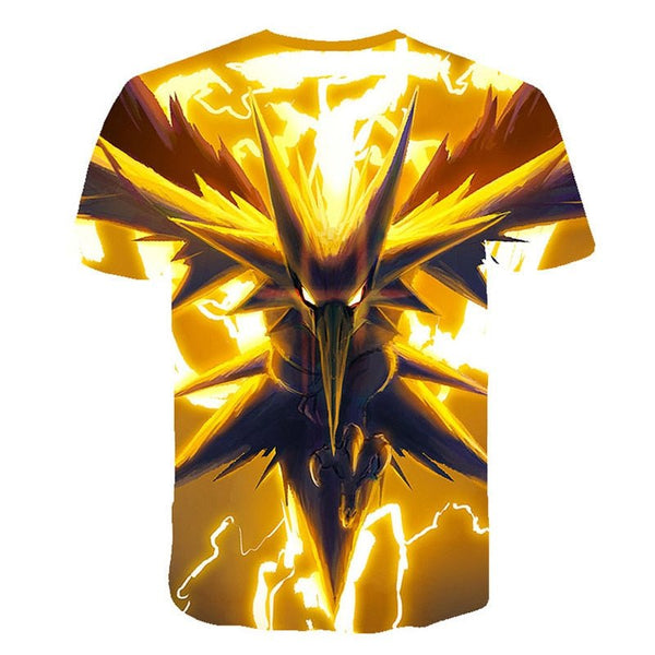 Cute Pikachu T-shirt white pokemon boys & girls T-shirt person fashion gift creative streetwear - Vimost Shop