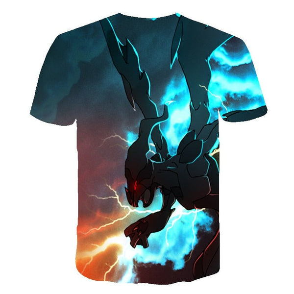 Cute Pikachu T-shirt white pokemon boys & girls T-shirt person fashion gift creative streetwear - Vimost Shop