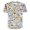 Cute Pikachu T-shirt white pokemon boys & girls T-shirt person fashion gift creative streetwear - Vimost Shop