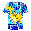 Cute Pikachu T-shirt white pokemon boys & girls T-shirt person fashion gift creative streetwear - Vimost Shop
