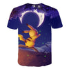 Cute Pikachu T-shirt white pokemon boys & girls T-shirt person fashion gift creative streetwear - Vimost Shop