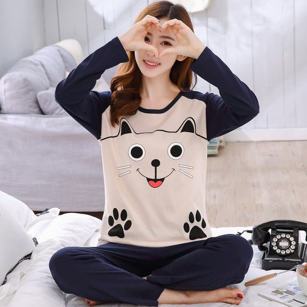 Cute Sleepwear Casual Homewear Female Pyjamas - Vimost Shop
