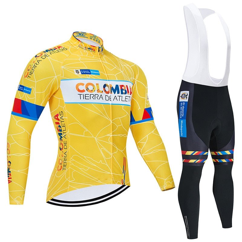 Cycling Jersey 9D Bib Set MTB Uniform Bike Clothing Quick Dry Spring/Autumn Bicycle Clothes Mens Long Cycling Wear - Vimost Shop
