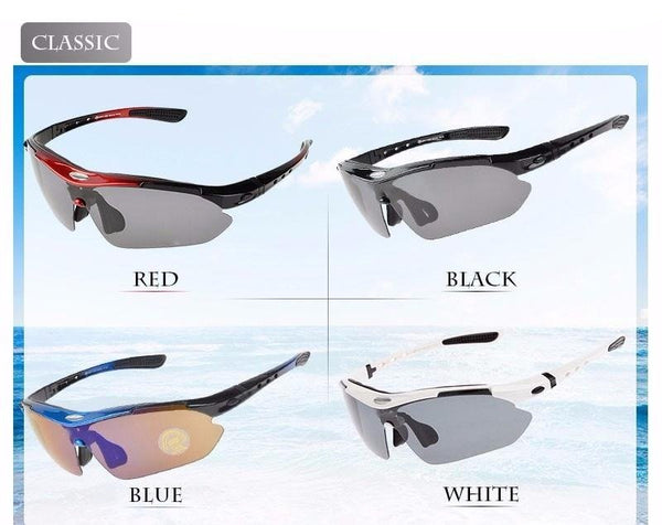 Cycling Sunglasses Outdoor Sports Bicycle Glasses Bike Polarized Sunglasses Goggles Eyewear Adjustable Glasses - Vimost Shop