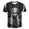 Daenerys Targaryen Character O Neck Tshirt 3D Printed Game Of Thrones Large Size T-shirt Men's Leisure Tee - Vimost Shop