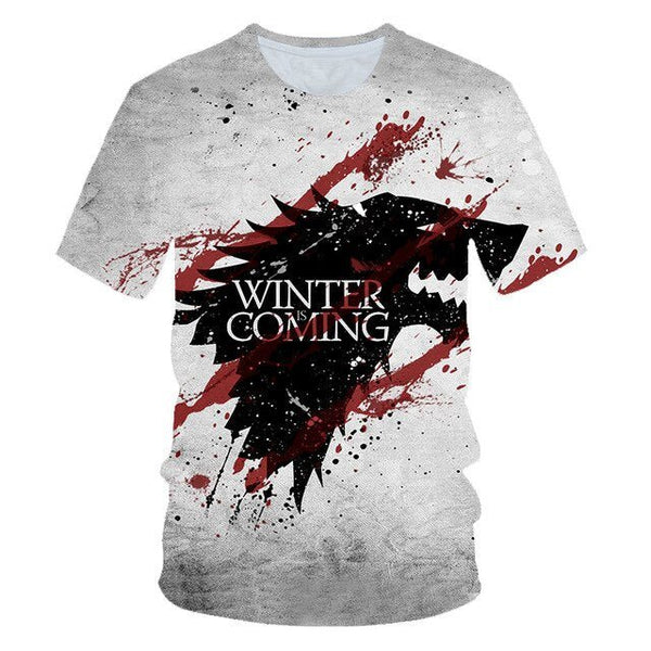 Daenerys Targaryen Character O Neck Tshirt 3D Printed Game Of Thrones Large Size T-shirt Men's Leisure Tee - Vimost Shop