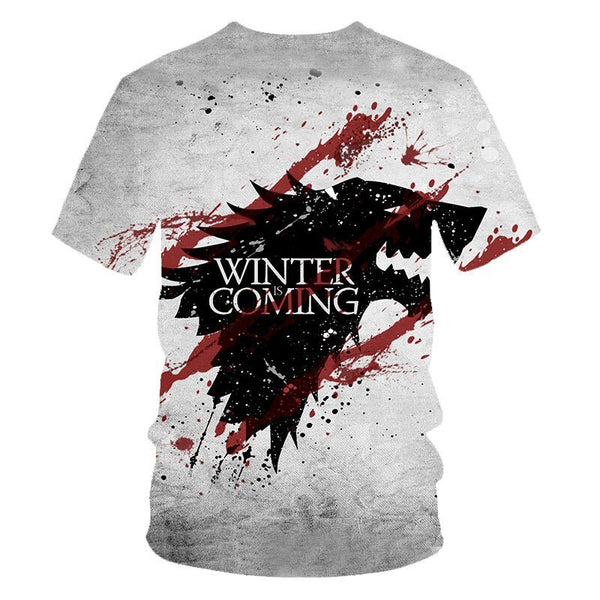 Daenerys Targaryen Character O Neck Tshirt 3D Printed Game Of Thrones Large Size T-shirt Men's Leisure Tee - Vimost Shop