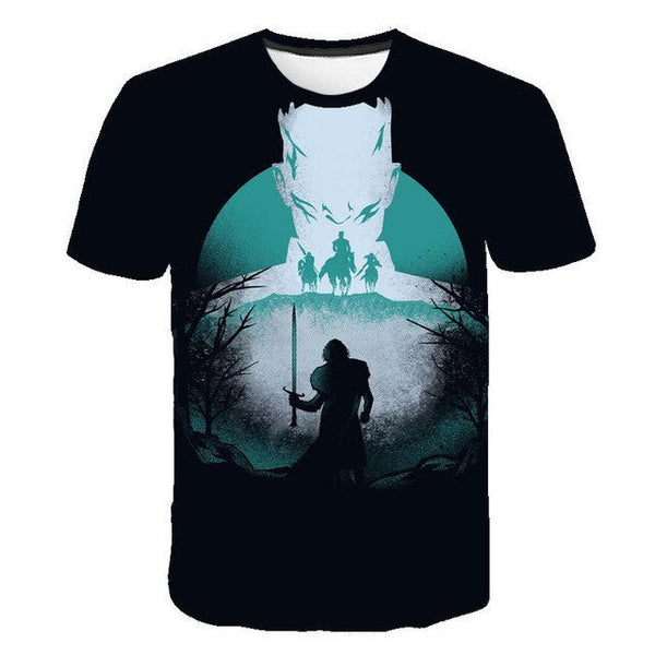 Daenerys Targaryen Character O Neck Tshirt 3D Printed Game Of Thrones Large Size T-shirt Men's Leisure Tee - Vimost Shop