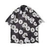 Daisy Flower Print Hip Hop Shirts Short Sleeve Summer Beach Streetwear Hawaiian Shirts Men Casual Harajuku Aloha Shirt - Vimost Shop