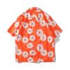Daisy Flower Print Hip Hop Shirts Short Sleeve Summer Beach Streetwear Hawaiian Shirts Men Casual Harajuku Aloha Shirt - Vimost Shop