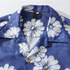 Daisy Flower Print Hip Hop Shirts Short Sleeve Summer Beach Streetwear Hawaiian Shirts Men Casual Harajuku Aloha Shirt - Vimost Shop