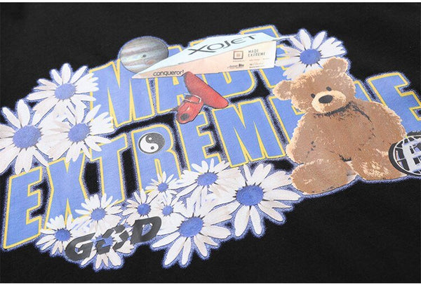 Daisy Flowers Funny Toy Print LooseSweatshirts Men High Street Harajuku Streetwear - Vimost Shop